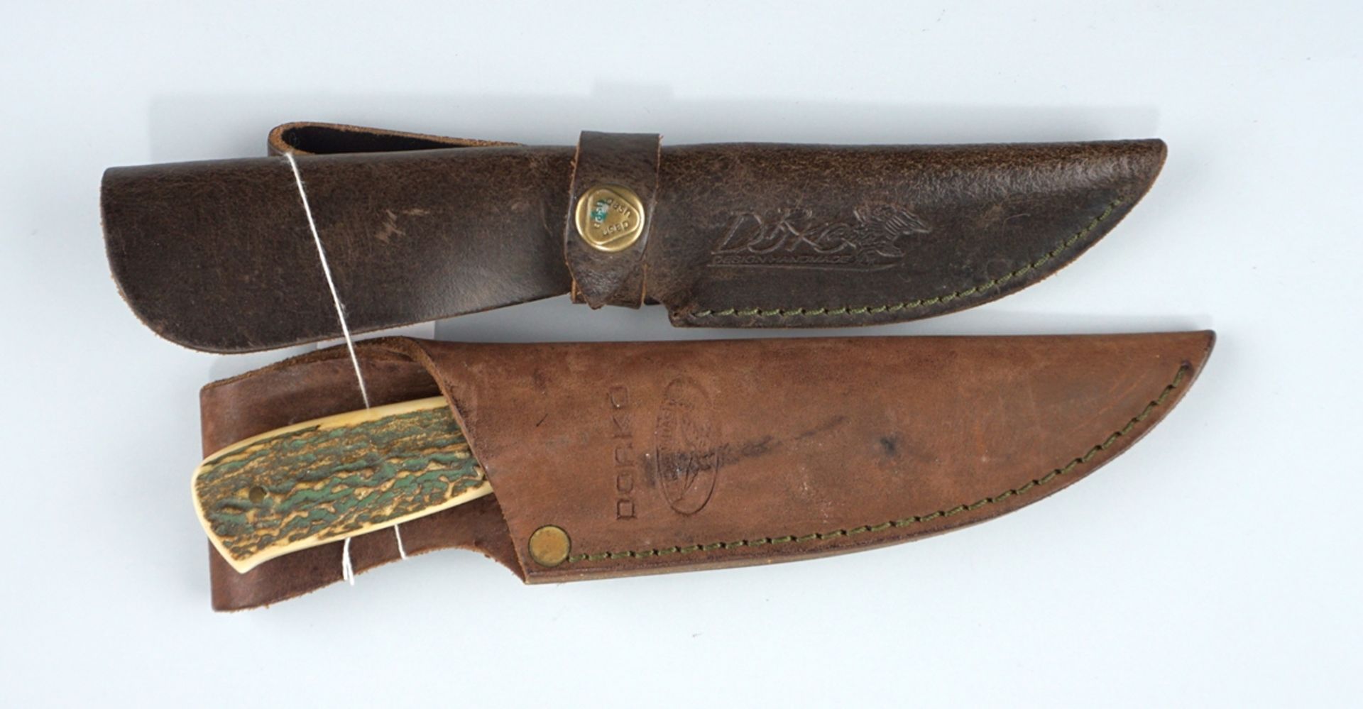 2 Jagdmesser, Dorko, einmal mit Klingenätzung - Image 3 of 3