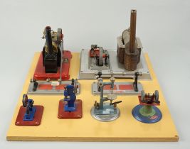 Dampfmaschine MOMOD, England und Dampfmaschine Wilesco, mit diversen Antriebsmodellen, u.a. Wilesco