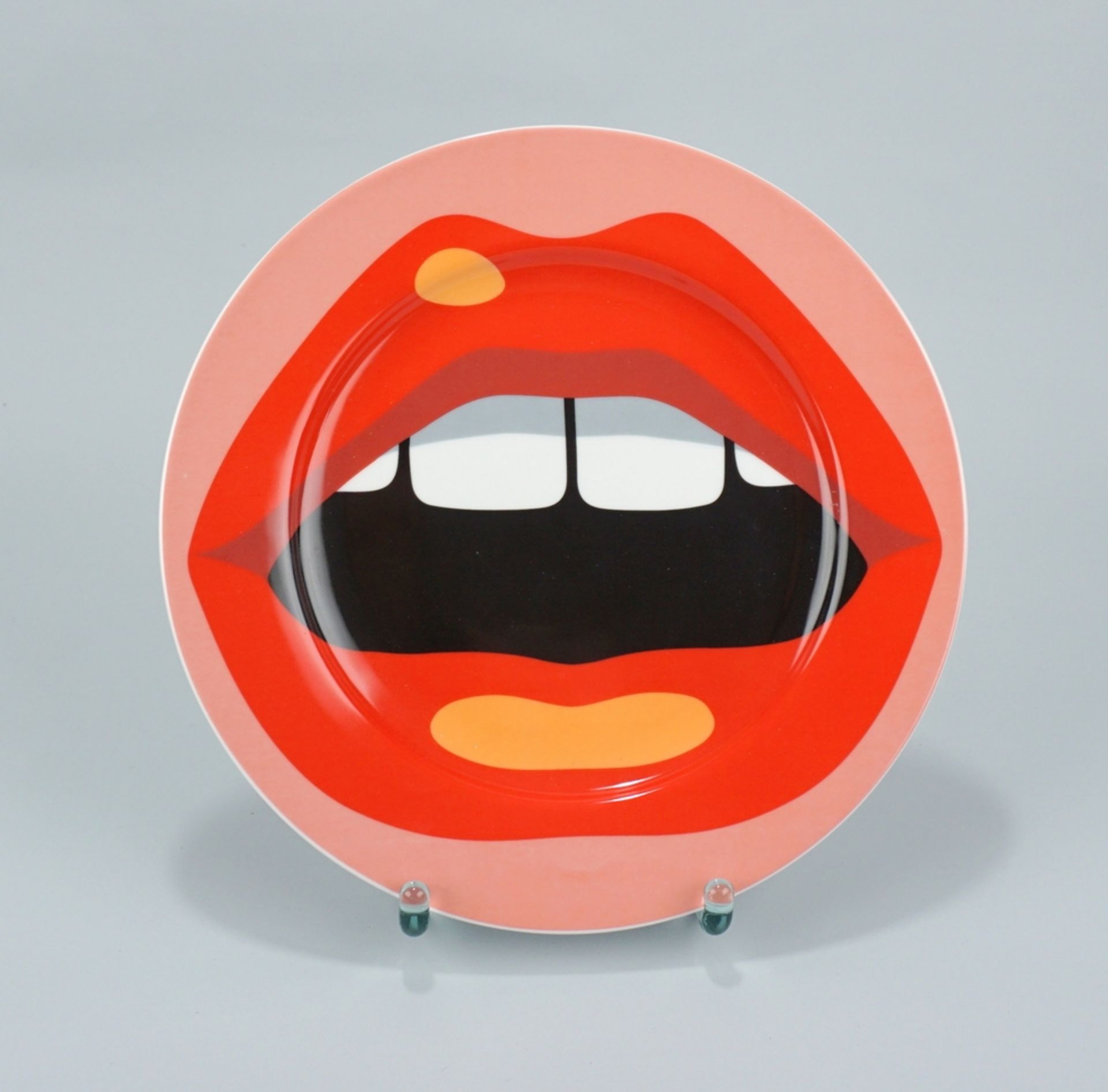 Studio Job-Blow Teller, Motiv "Mouth", für Seletti entworfene Kollektion, 2017