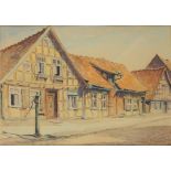 Armin Timler (1896-1976), "Fachwerkhaus in Klötze/Altmark", nach 1950