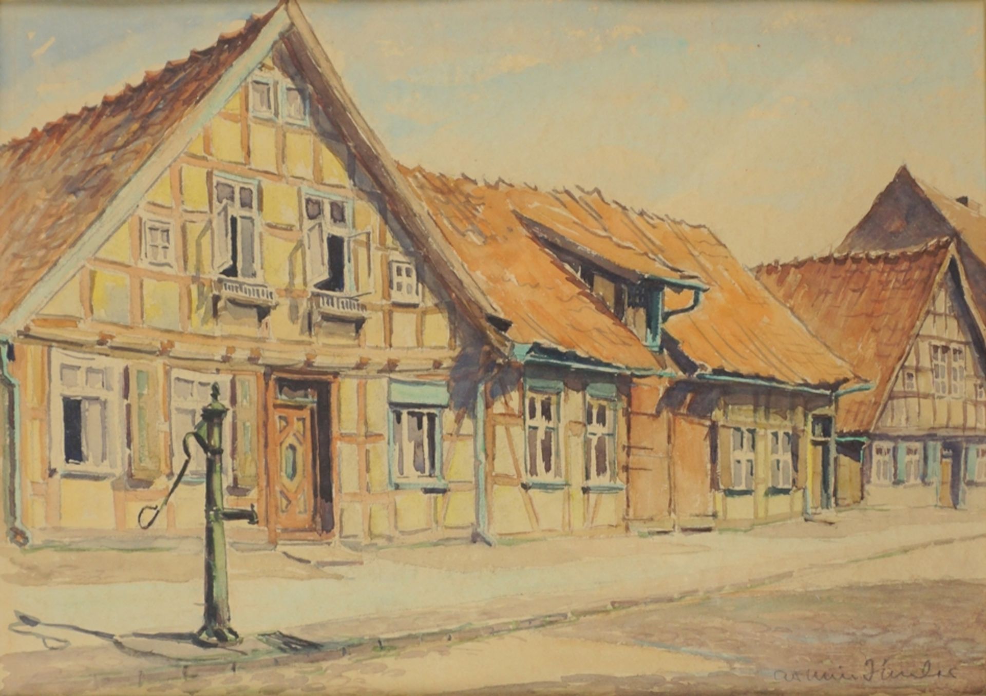 Armin Timler (1896-1976), "Fachwerkhaus in Klötze/Altmark", nach 1950