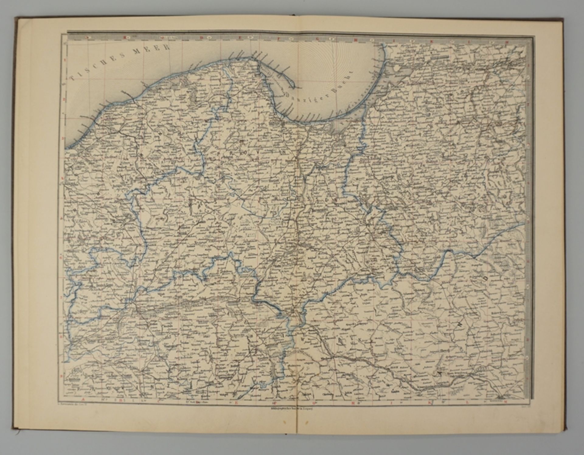 Atlas des deutschen Reichs bearbeitet von Ludwig Ravenstein, Leipzig 1883 - Bild 2 aus 3