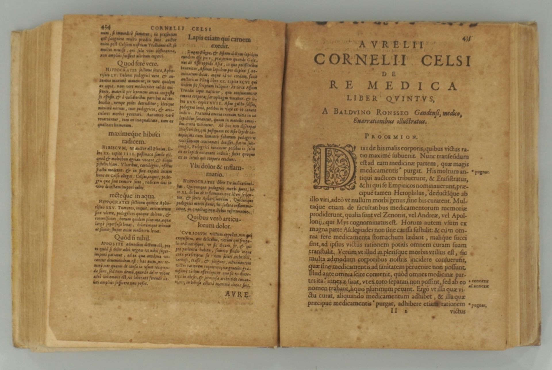 Avrelii Cornelii Celsi: De re medica libri octo. accessere in primum eiusdem, Hieremiae Thriveri Br - Image 2 of 2