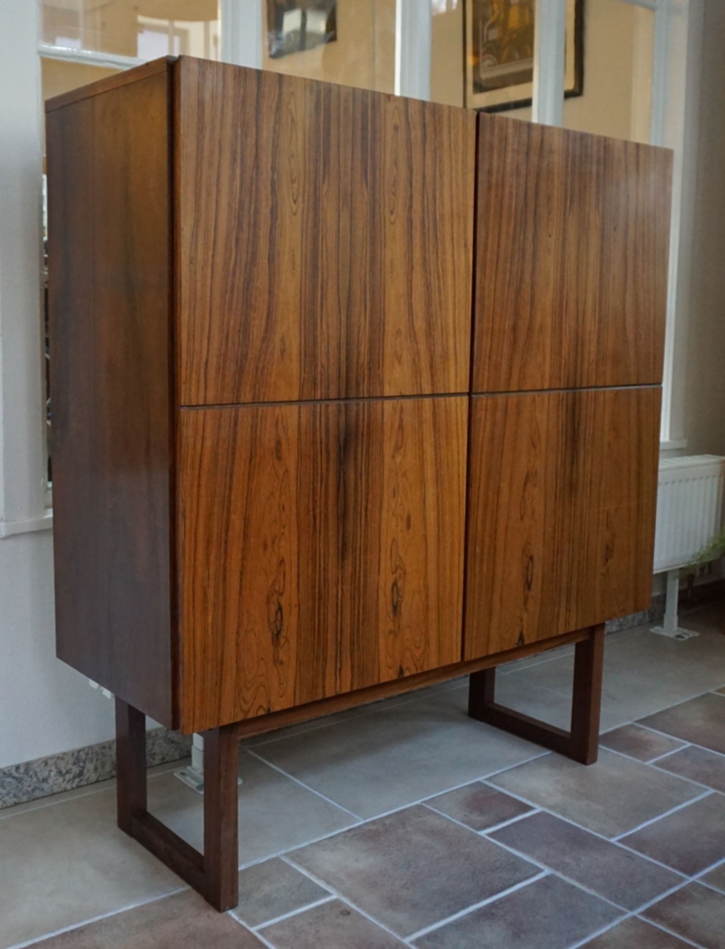 Highboard mit Palisander-Furnier, Steinhagener Möbelfabrik, Mod. Madeira 112, 1960er Jahre