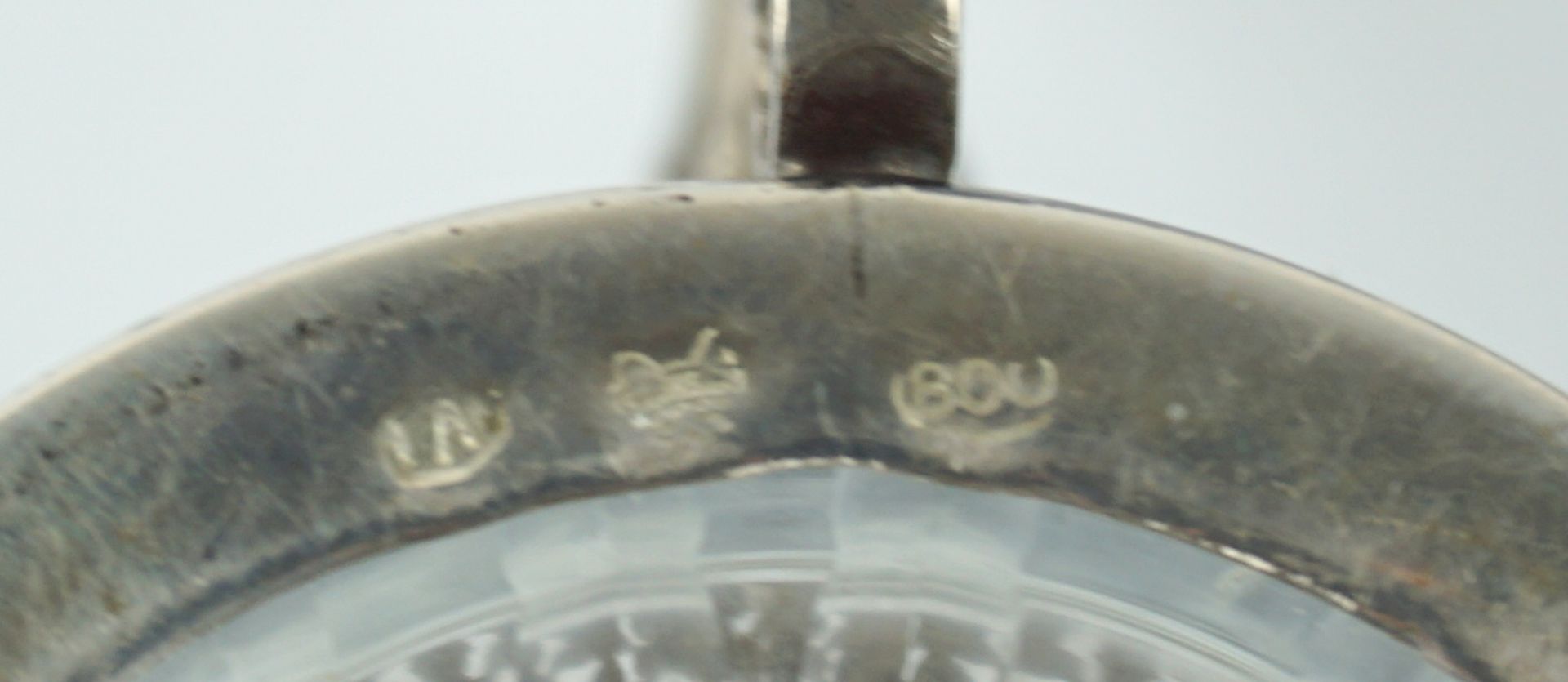 2 Teegläser mit Silberhalterung, 800er Silber - Image 3 of 3