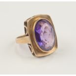 Ring mit Amethyst, 333er Gold, Fischland