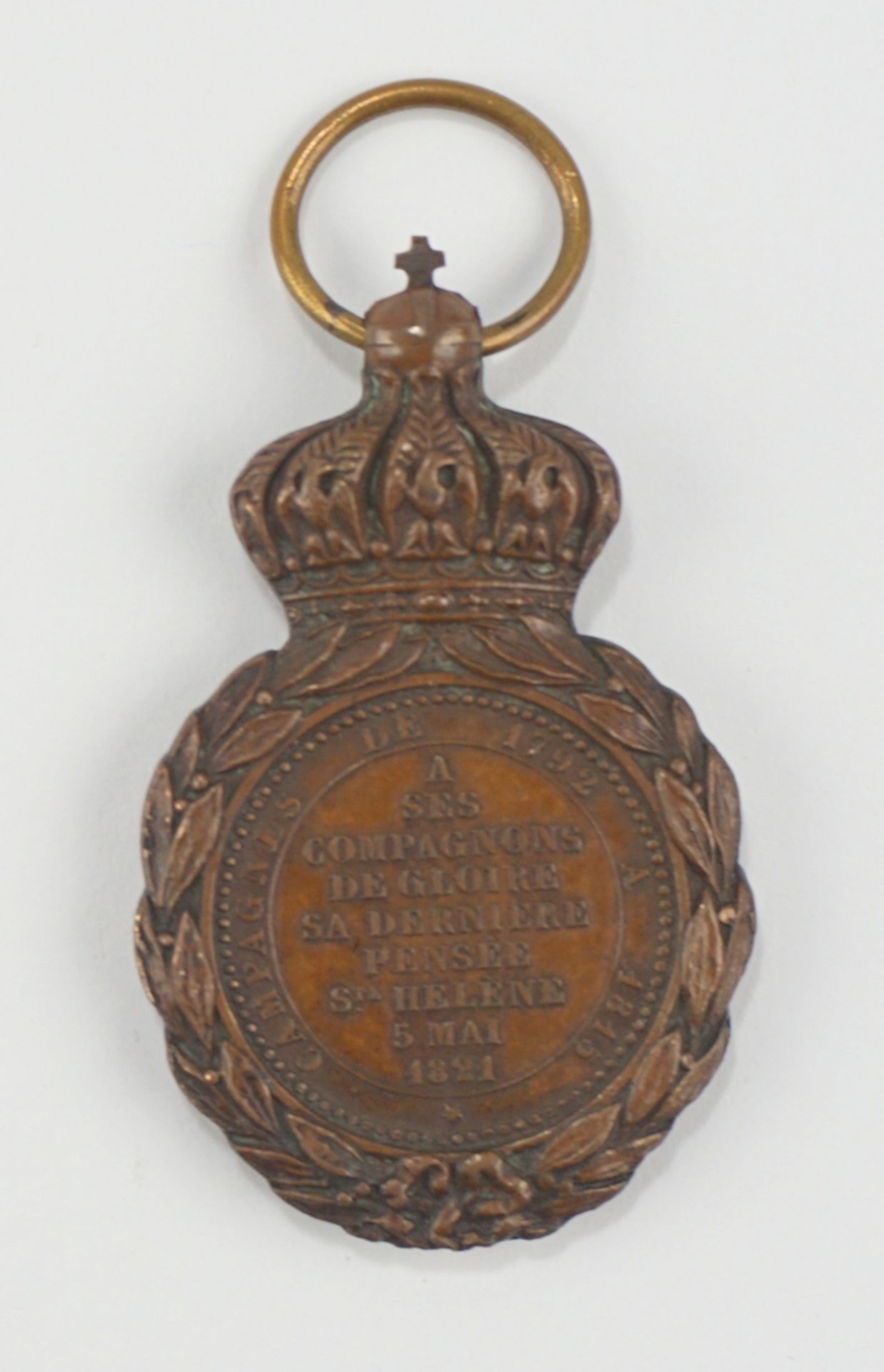 Kriegsdenkmünze Helena-Medaille (Médaille de Sainte-Hélène), Frankreich, Napoleon III, 1857 - Image 2 of 2