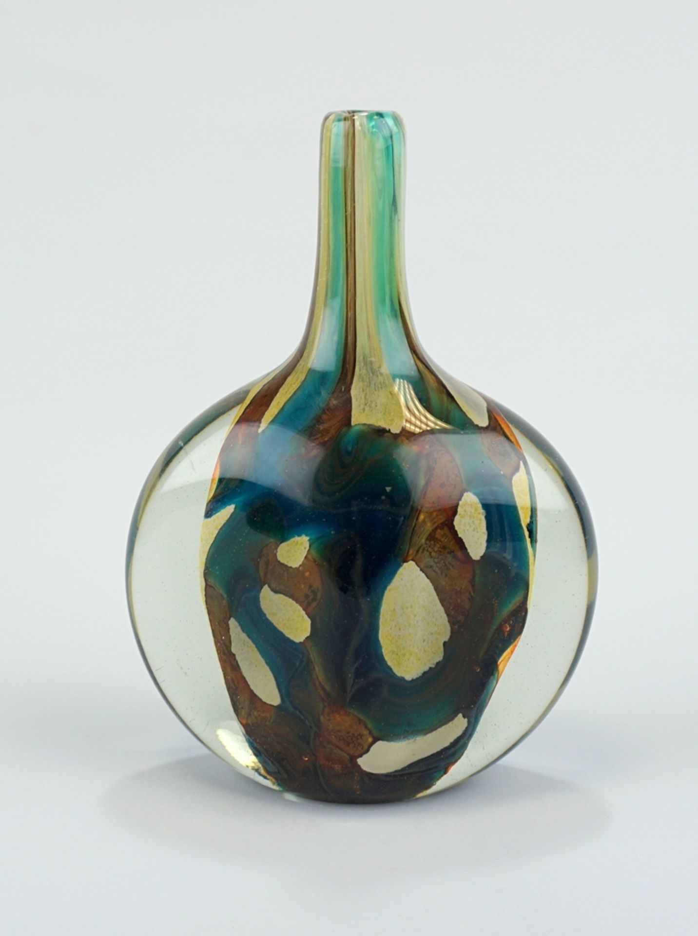 Lollipop-Vase "Sea & Sand", Mdina, Design Michael Harris, 1970er Jahre - Image 2 of 3
