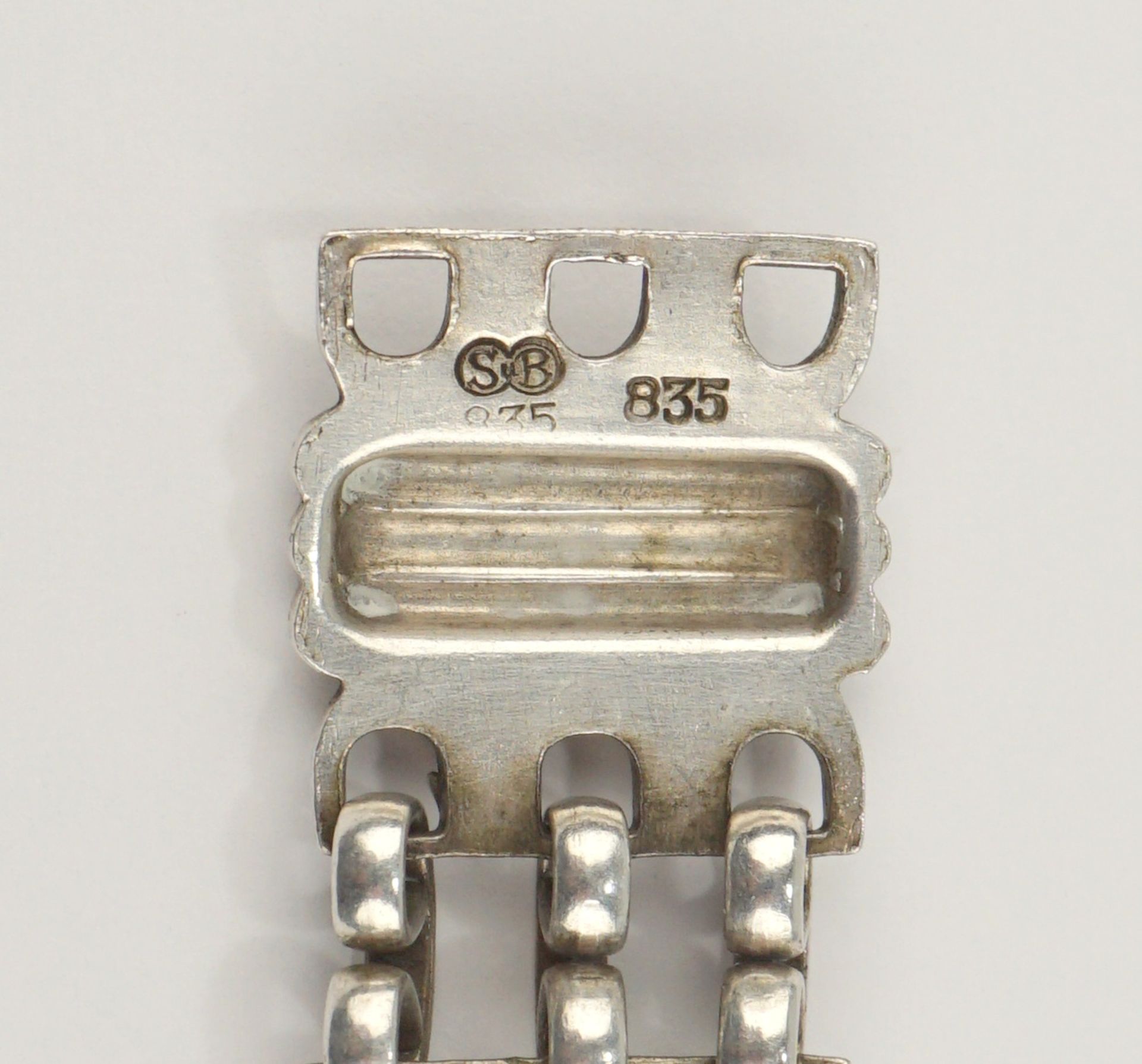 Armband, 835er Silber, Art déco - Bild 3 aus 3