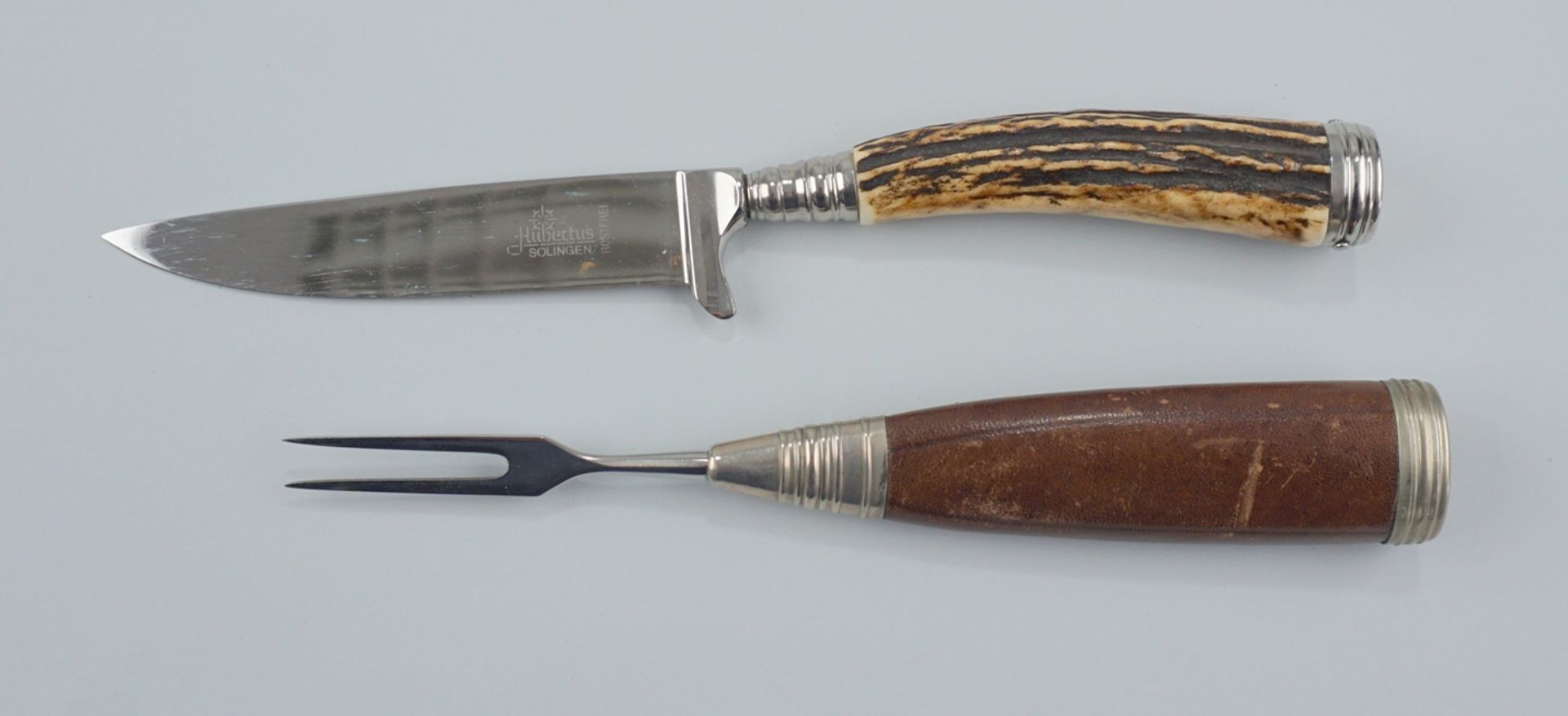3 Jagdmesser, u.a. Weidbesteck Hubertus, GES und Storz Mehrzweckmesser - Bild 2 aus 2