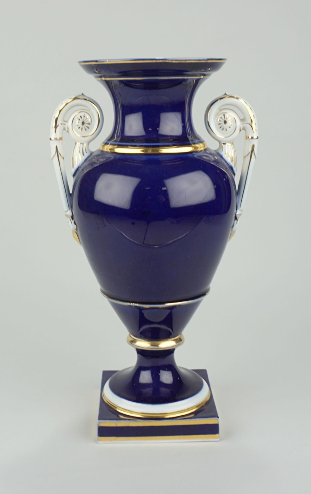 Amphorenvase, Kobaltblau, Meissen, Knaufzeit (1815-1924)