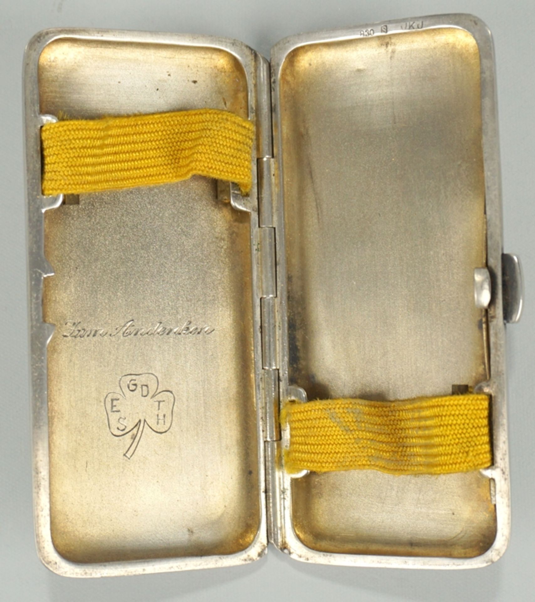 zierliches Zigarettenetui, 830er Silber, 1920er/1930er Jahre - Image 2 of 2