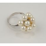 Ring mit Perlen, 14K (585er Gold), Pacific Pearls, Hong Kong