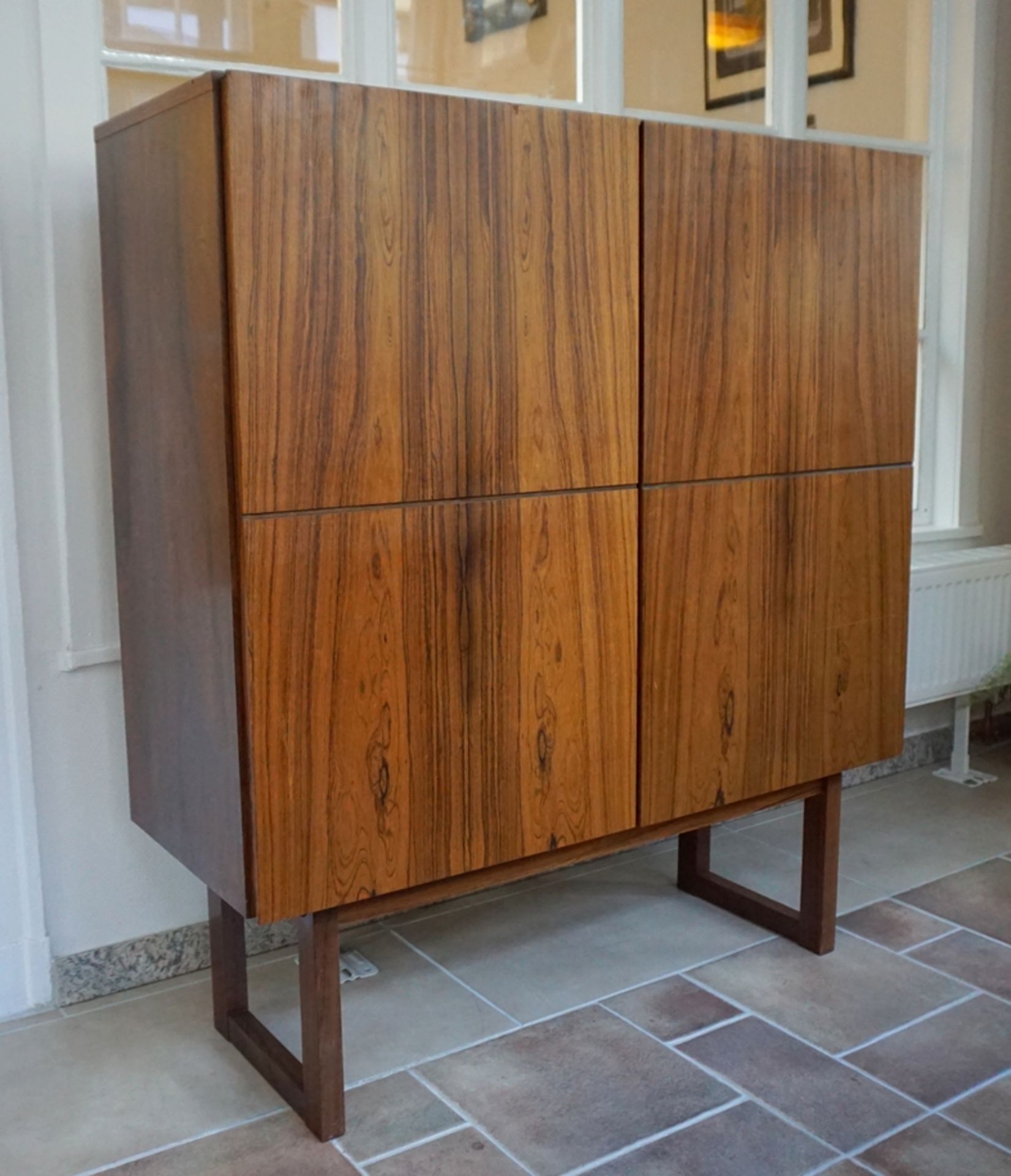 Highboard mit Palisander-Furnier, Steinhagener Möbelfabrik, Mod. Madeira 112, 1960er Jahre - Image 2 of 5