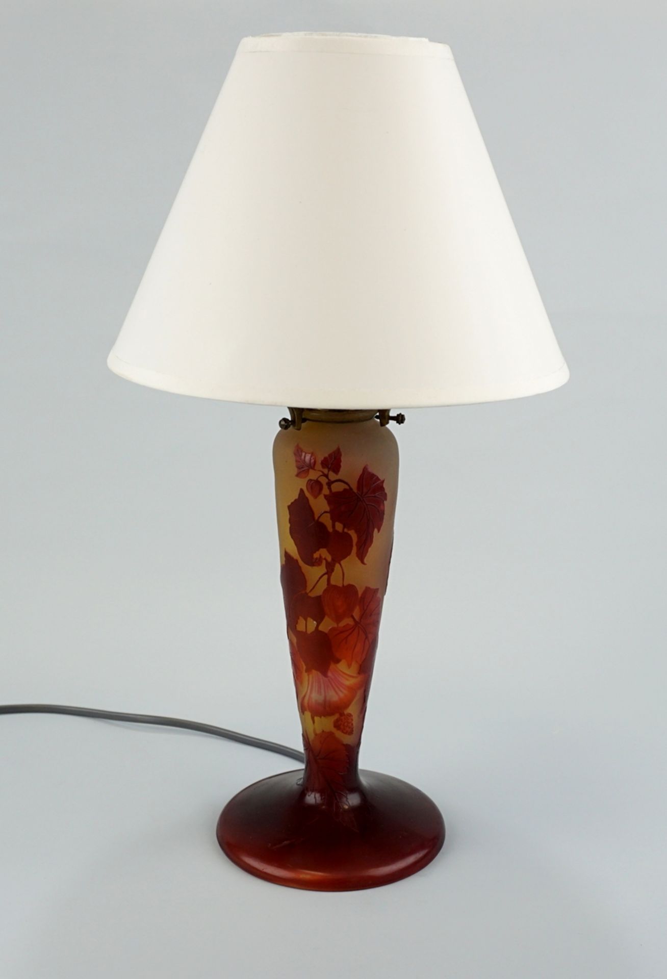 Tischlampe, Emile Gallé (1846-1904), Nancy, um 1900-1094 - Bild 4 aus 4