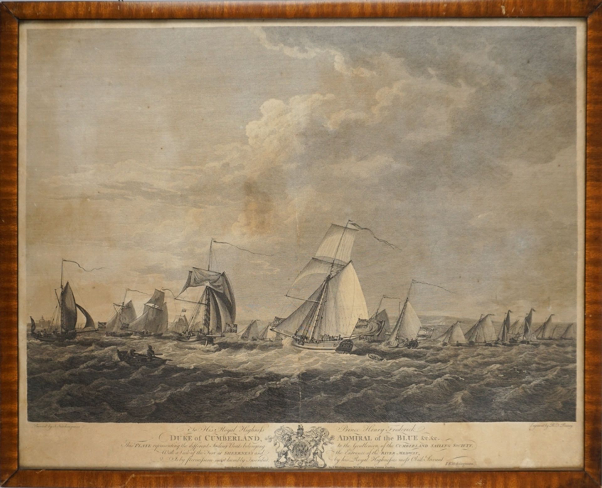 Kitchingham, John/ Pouncy, Benjamin "Segelboote der Cumberland Sailing Society", veröffentlicht 177