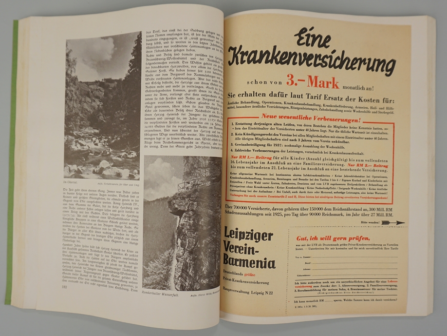 7 gebundene Jahrgänge der Heimatzeitschrift "Der Harz", 1925 bis 1929, 1934 und 1938 - Image 3 of 3