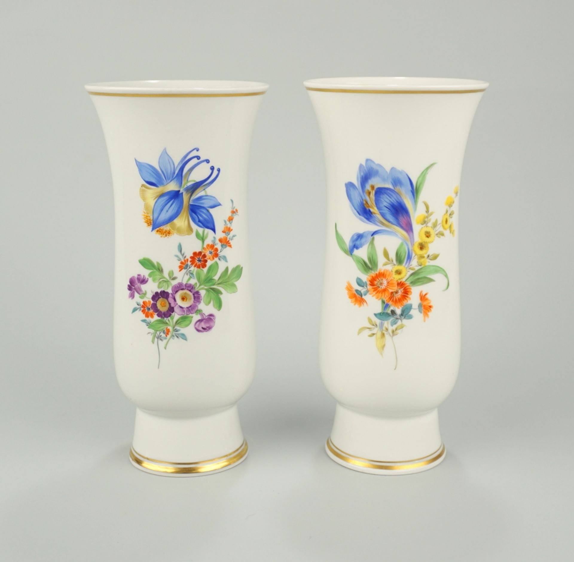 Paar Vasen, Deutsche Blume, Meissen, nach 1934
