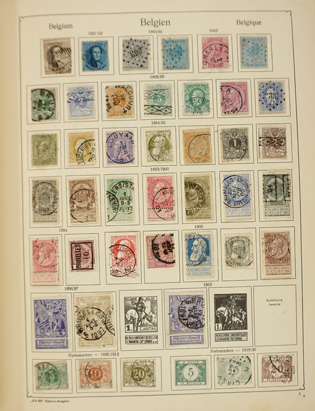 1 Album: Albanien, Andorra, Belgien ab 1857, Bosnien, Bulgarien ab 1881, Danzig, Dänemark ab 1863, - Image 2 of 4