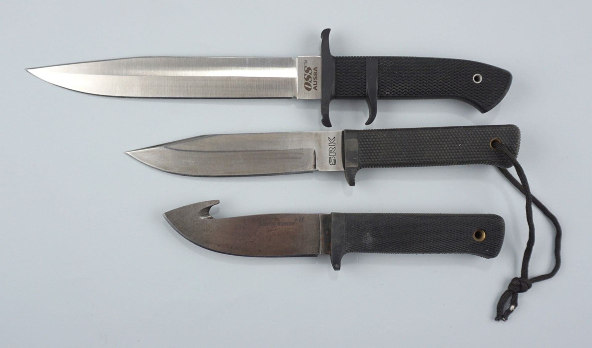 3 Outdoormesser Cold Steel Master Hunter Plus, OSS und SRK