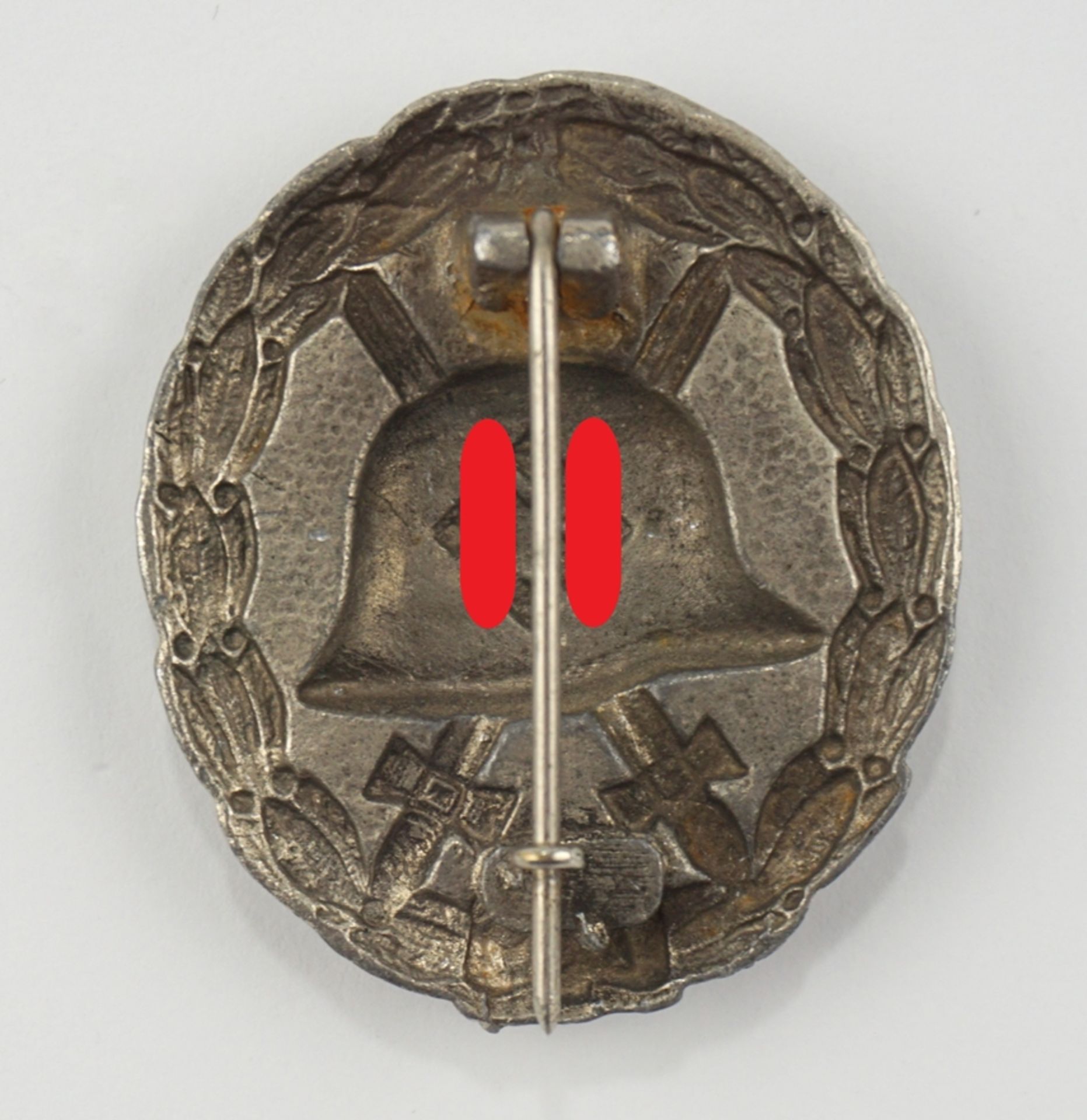 Verwundetenabzeichen 1939 in Silber, WK II, Sammleranfertigung - Bild 2 aus 2