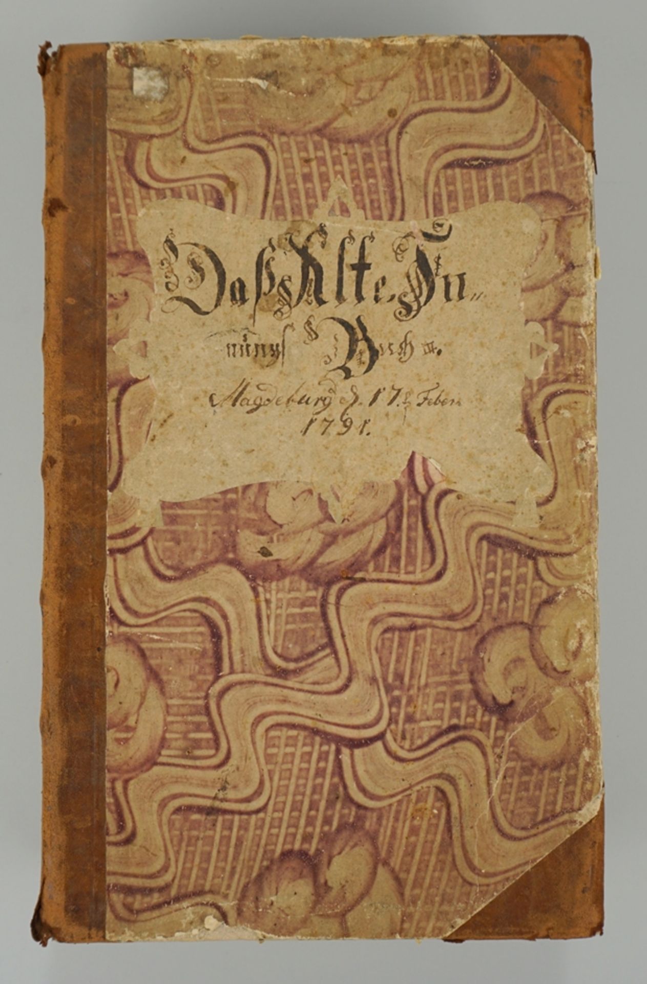 Tage-/ Kassenbuch eines Schneiders, "Das Alte Innungs Buch", Magdeburg, den 17.Februar 1791