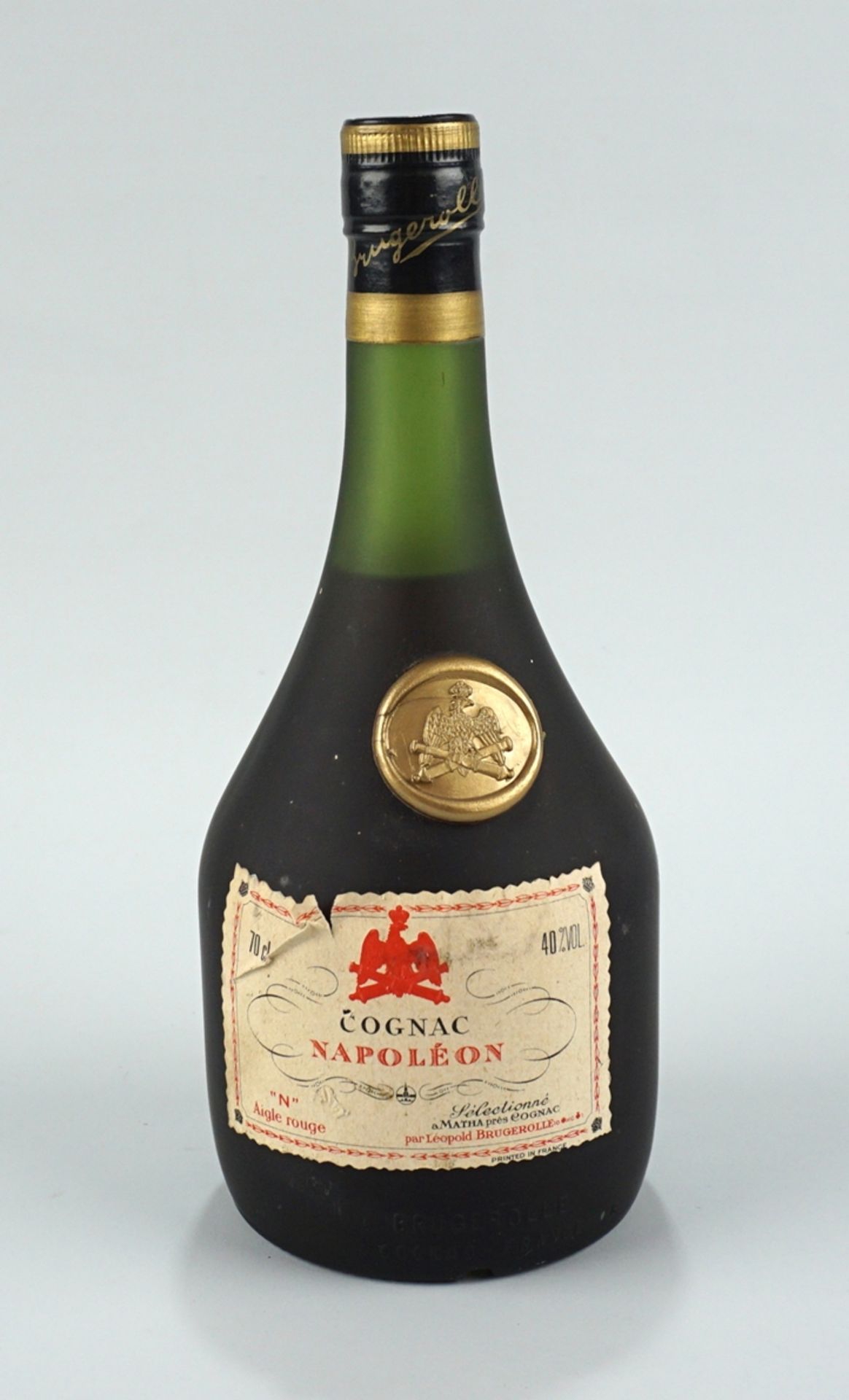 Cognac Napoléon, Aigle rouge "N", 70cl, 40% Vol, par Leopold Brugerolle