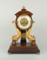 Empire-Delphin-Uhr, Österreich um 1810/1820