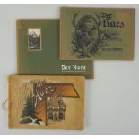 3 Ansichten-Alben "Der Harz", ca.1900/1920. o.Jz.