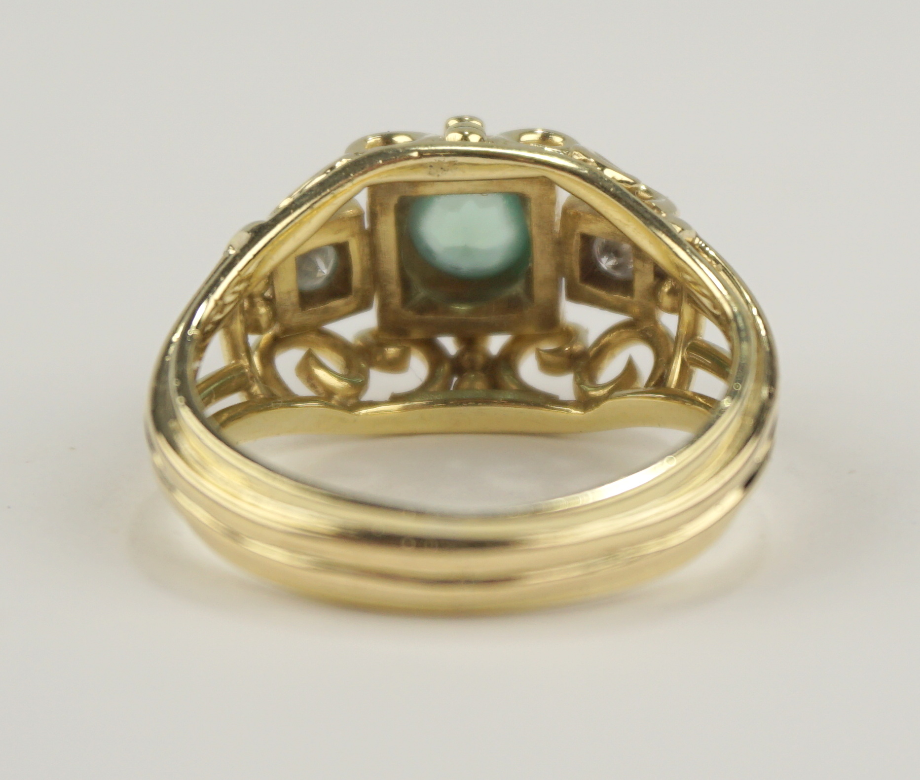 Turmalin-Brillant-Ring, 585er Gold, mit Wertgutachten - Image 2 of 2