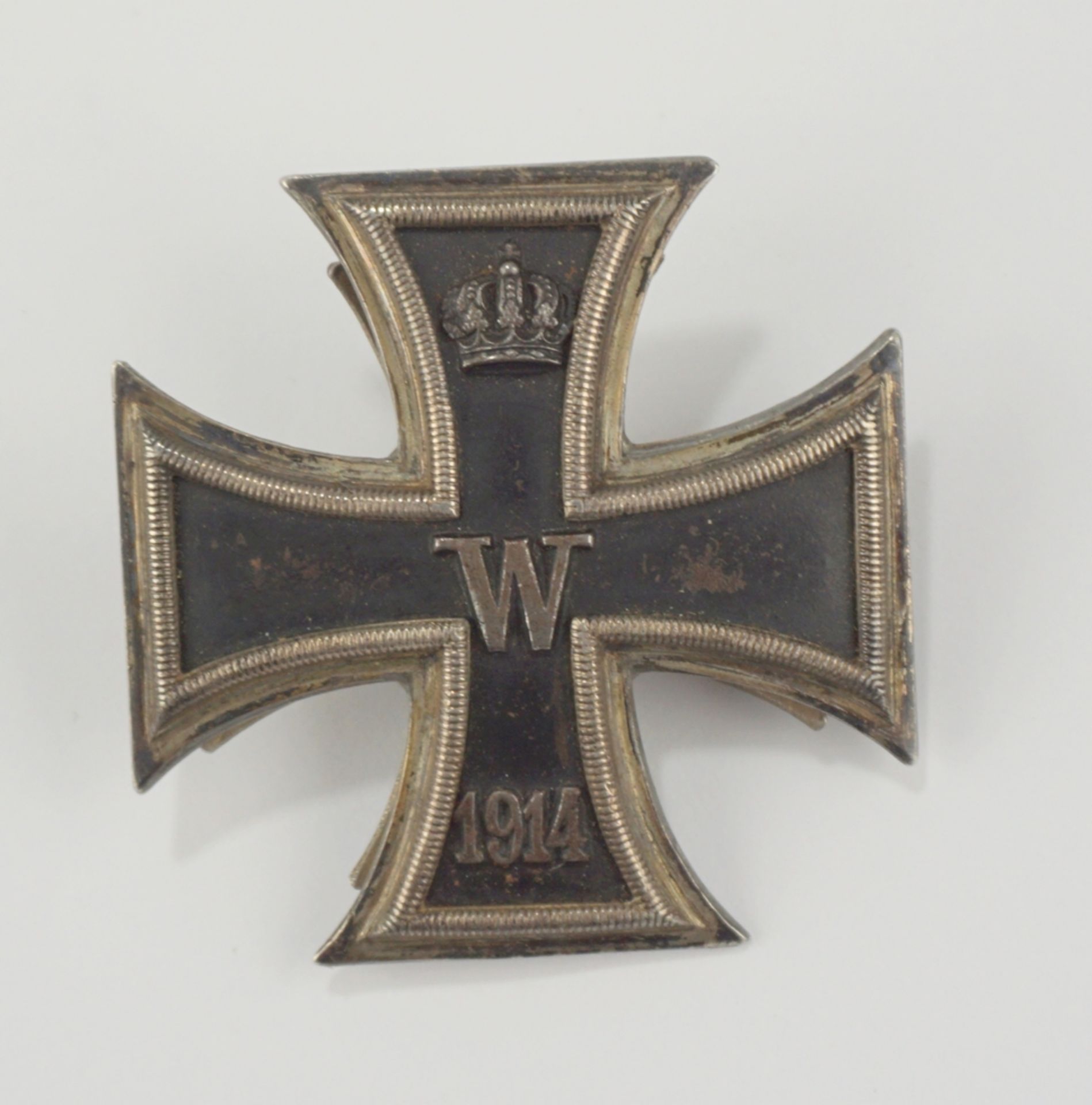 Eisernes Kreuz 1.Klasse 1914 an Schraubscheibe, Silber, WK I