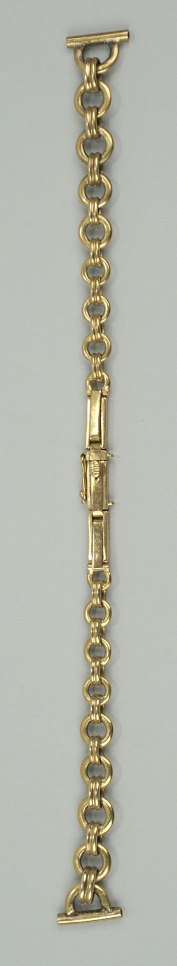 Art-déco-Damenuhrenarmband, 333er Gelbgold, um 1930