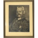 Brustporträt Hindenburg, betitelt "Originalaufnahme" und Verlag Albert Meyer, Hannover