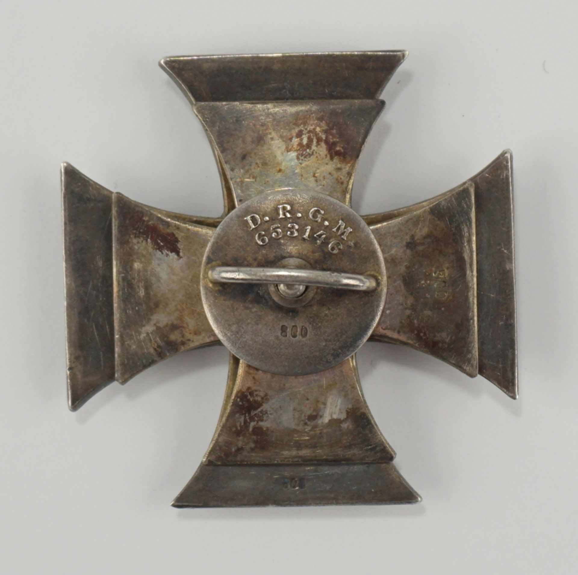 Eisernes Kreuz 1.Klasse 1914 an Schraubscheibe, Silber, WK I - Bild 2 aus 3