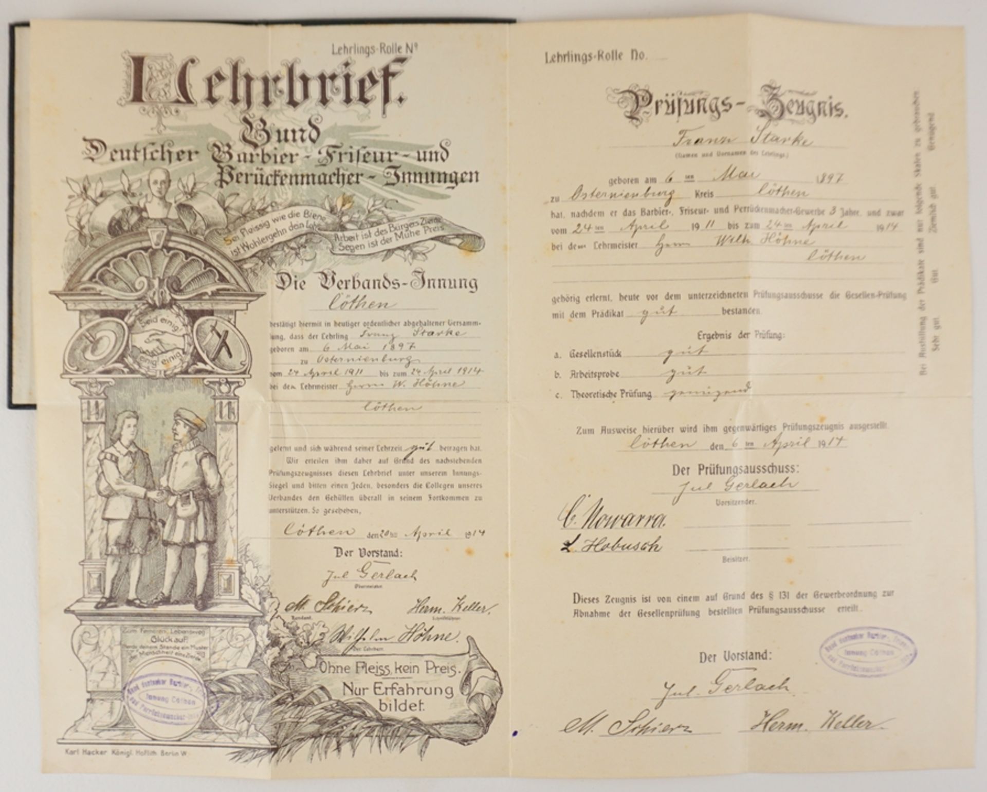 Konvolut einer Familie Starke, Sachsen-Anhalt aus der Zeit von 1741 bis 1951 - Bild 5 aus 6