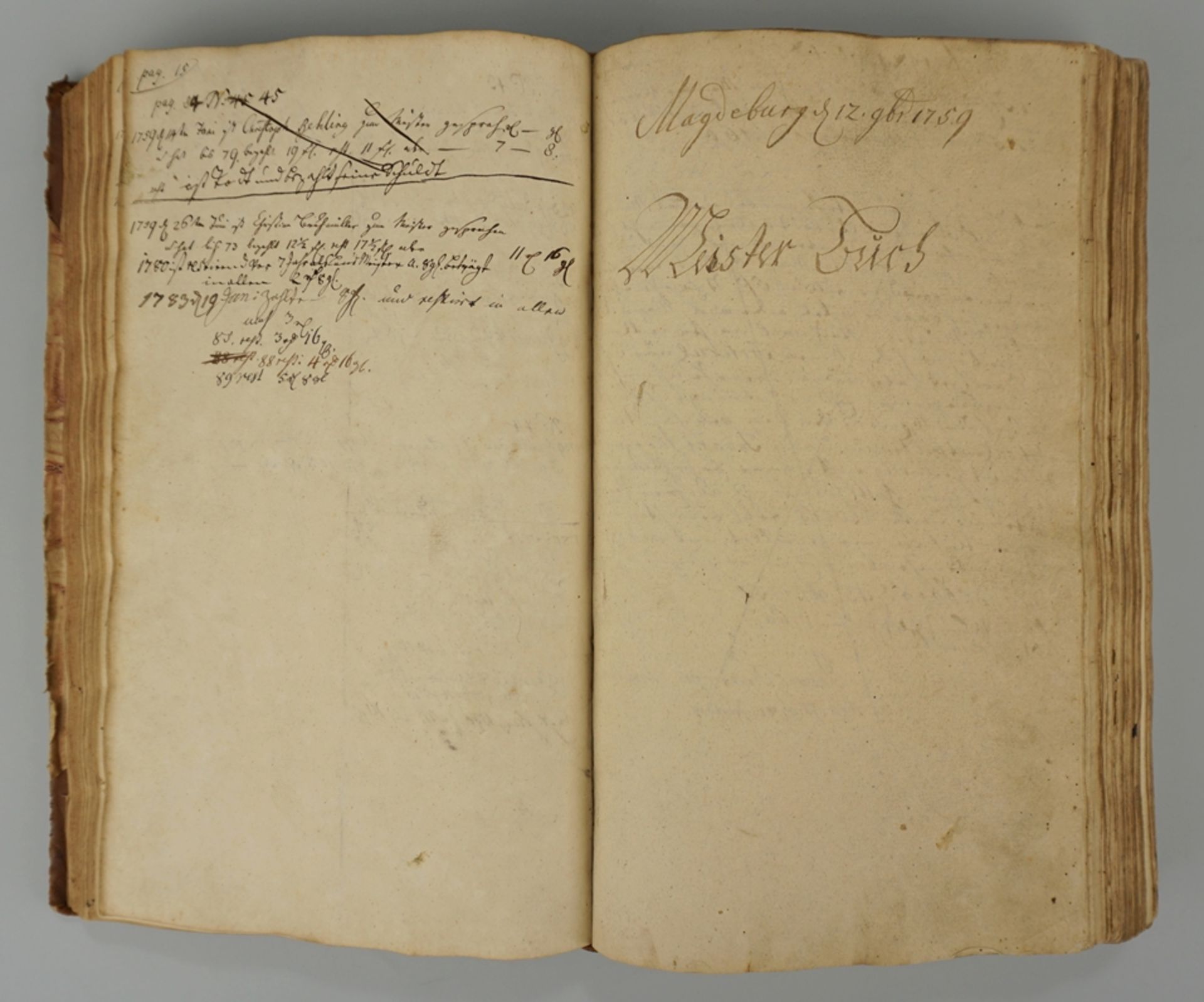 Tage-/ Kassenbuch eines Schneiders, "Das Alte Innungs Buch", Magdeburg, den 17.Februar 1791 - Bild 3 aus 5