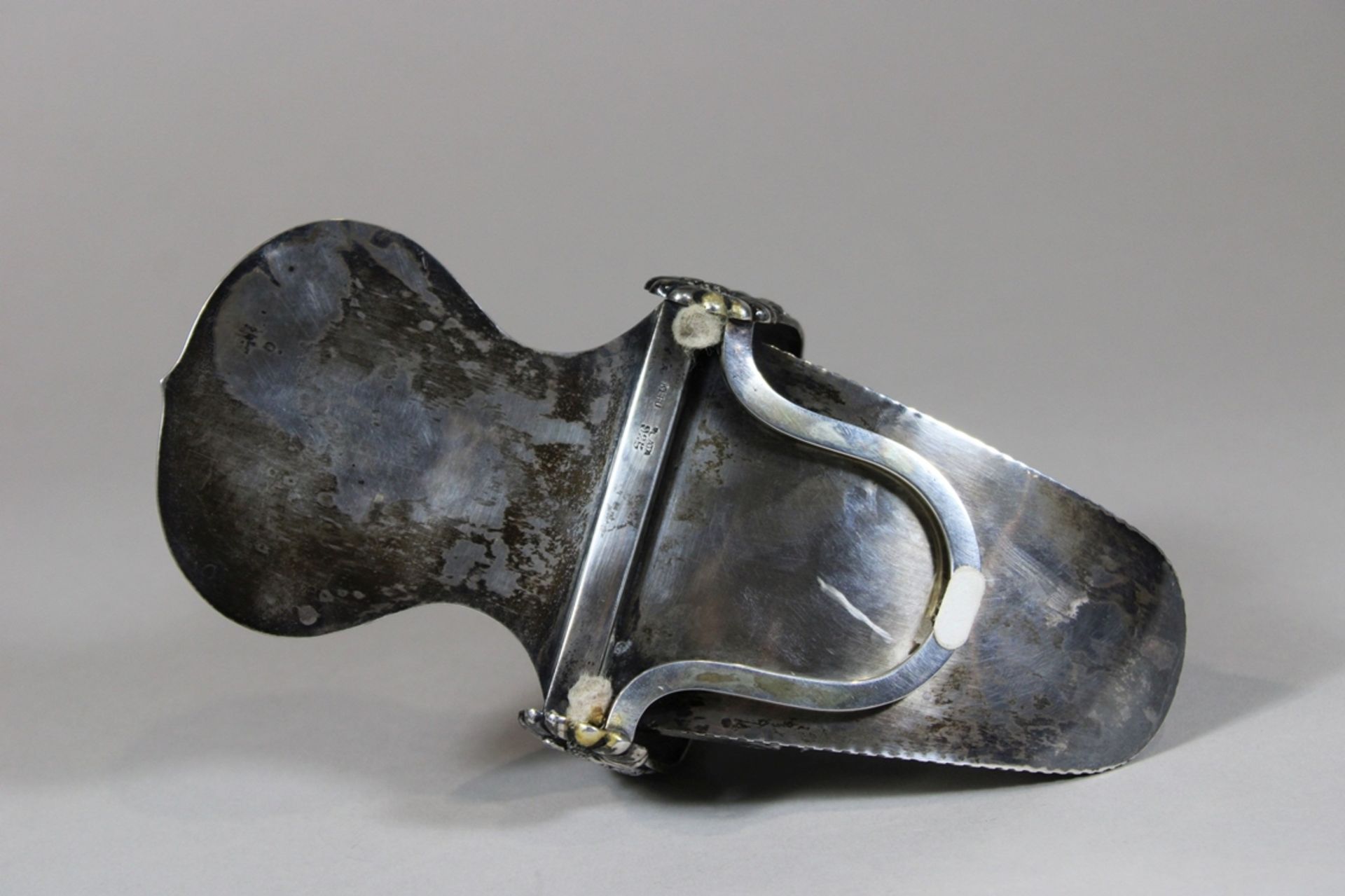 Schuh, 925er Silber, Peru, L.: 21 cm, Gewicht: 535 g. Guter, altersbedingter Zustand. - Image 3 of 4