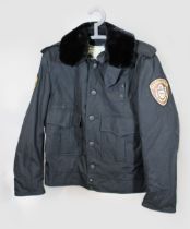 Winterjacke, Polizeiuniform, San Diego Police, USA, Blauer, Gr. 40R. Guter, altersbedingter Zustand