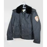 Winterjacke, Polizeiuniform, San Diego Police, USA, Blauer, Gr. 40R. Guter, altersbedingter Zustand