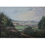 Vermutlich Johann Ludwig (Louis) Bleuler (schweizerisch, 1792 - 1850). Landschaft, Pastell-Mischtec