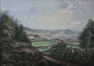 Vermutlich Johann Ludwig (Louis) Bleuler (schweizerisch, 1792 - 1850). Landschaft, Pastell-Mischtec