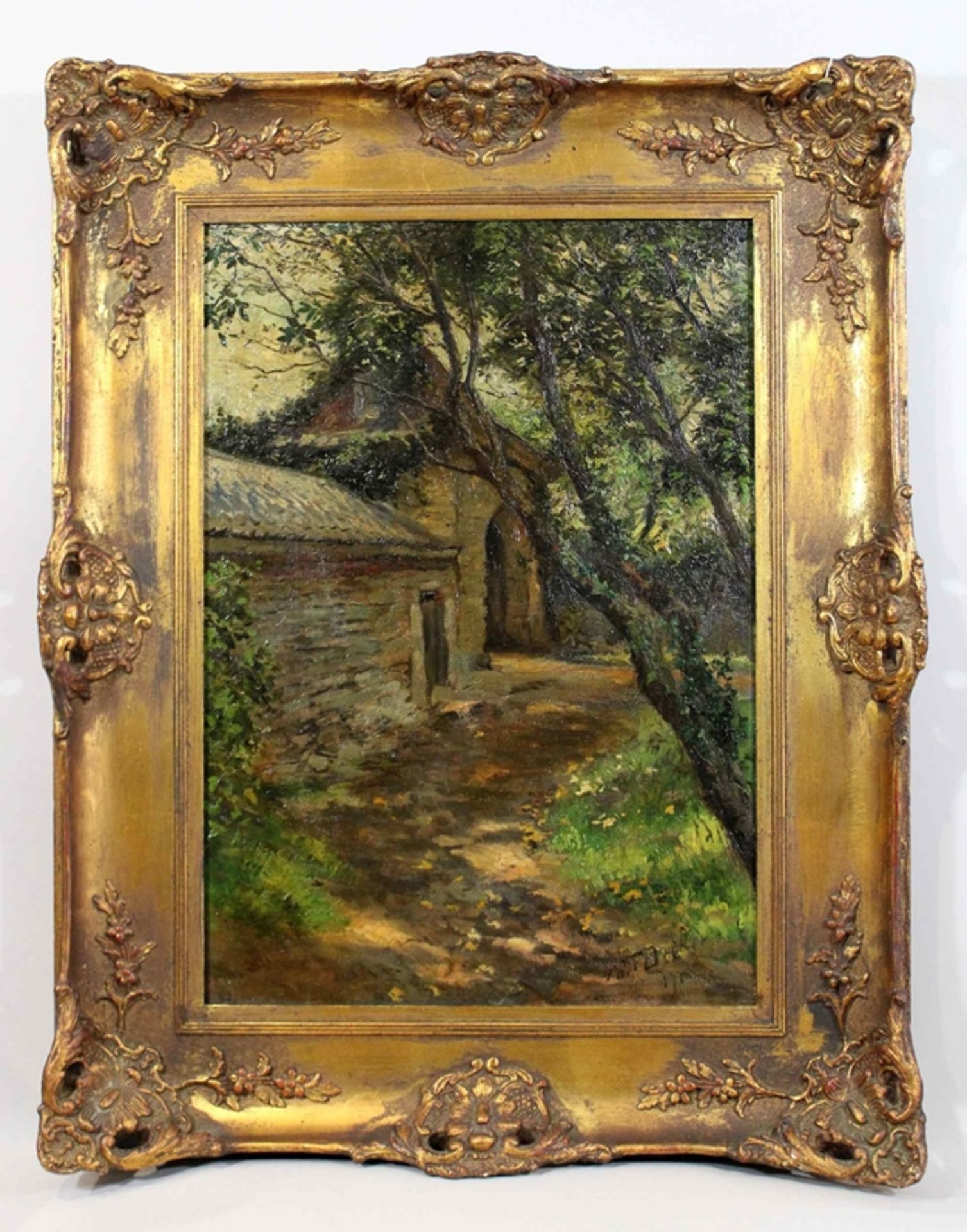 Carl Friedrich Deiker (deutsch, 1836 - 1892), Straßenszene, Öl auf Leinwand, unten rechts signiert, - Bild 2 aus 3