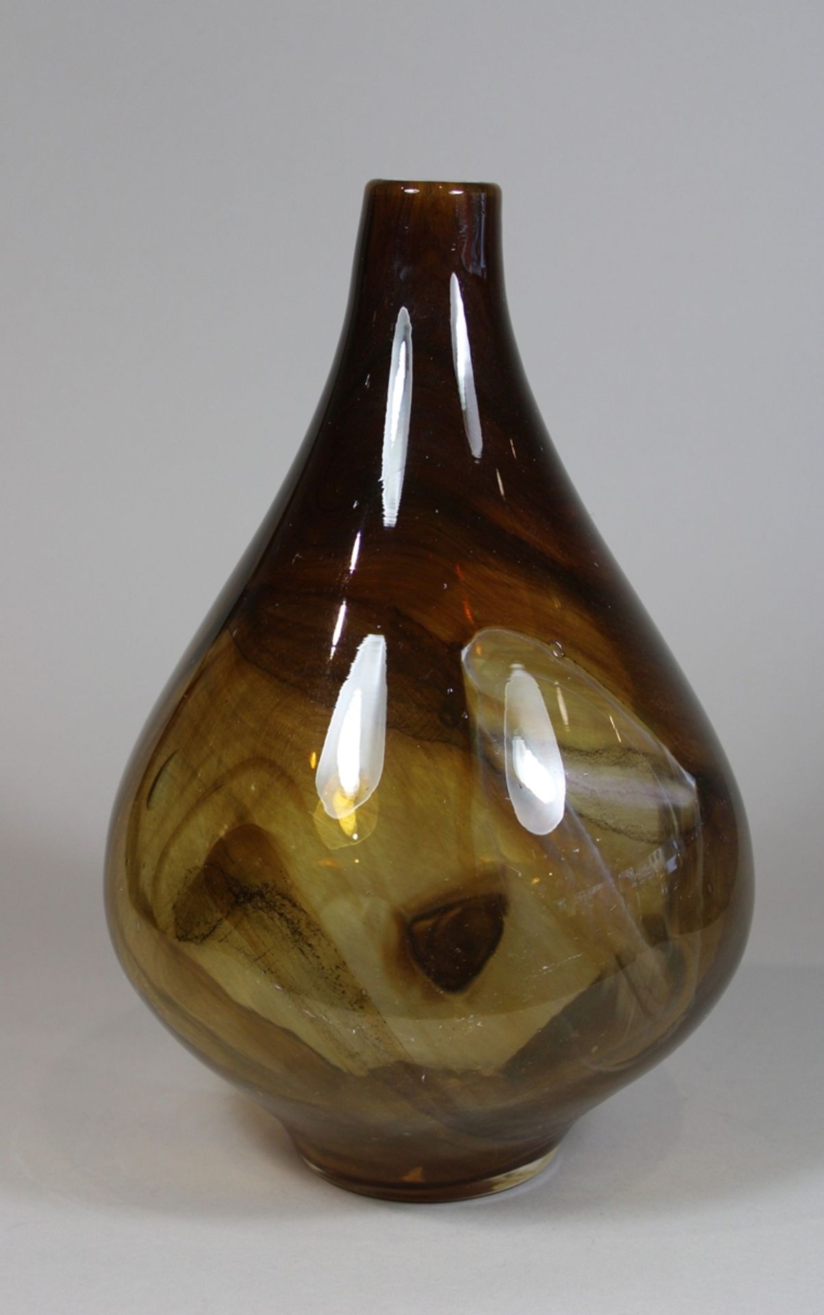 Vase, Glas, H.: 33,5 cm. Guter Zustand. - Bild 3 aus 4