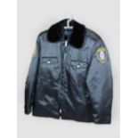 Winterjacke, Polizeiuniform, Oklahoma City, USA, Blauer, Gr. 42R. Guter, altersbedingter Zustand.