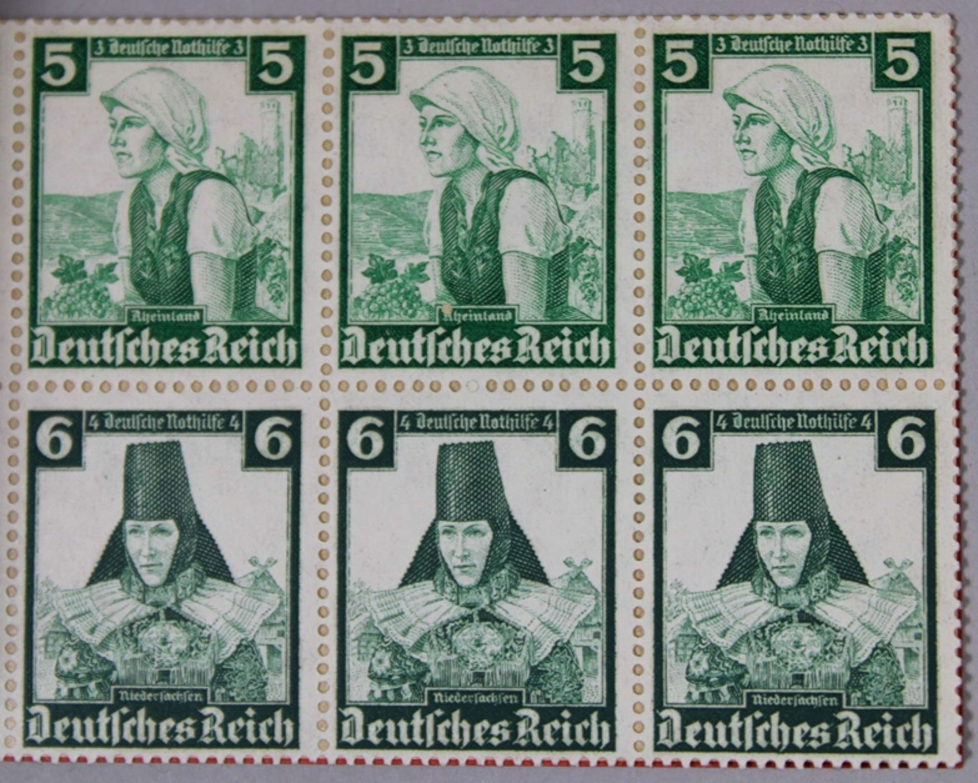 Konvolut Markenheftchen 9 Tl., bestehend aus: 2 Deutsche Nothilfe Wohlfahrtsbriefmarken 1935, volls - Bild 5 aus 6