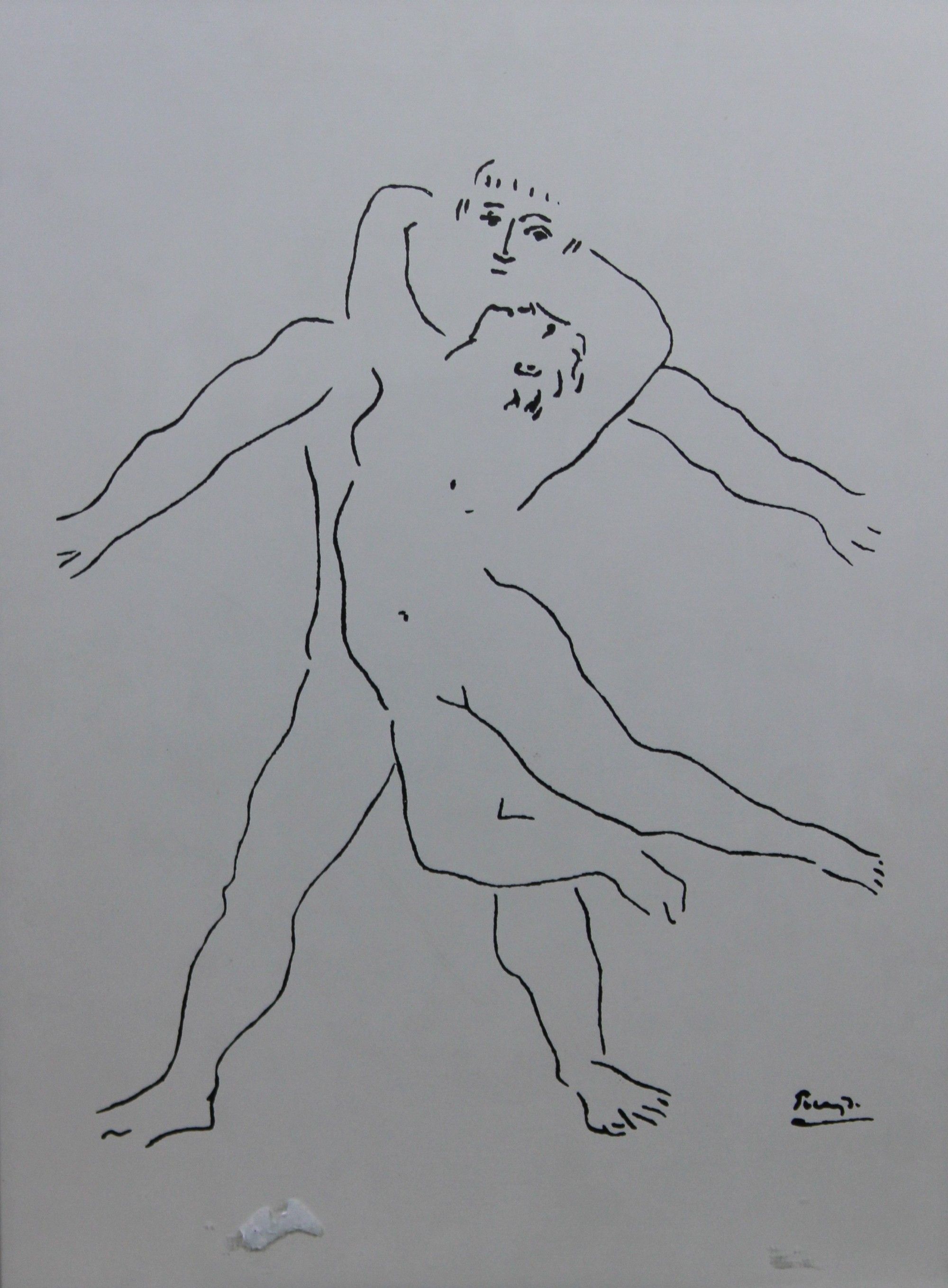 Pablo Picasso (spanisch, 1881 - 1973), Fünf Multiples: Ballett Tänzer, Maße: 39 x 29 cm, Pierrot un - Image 7 of 9