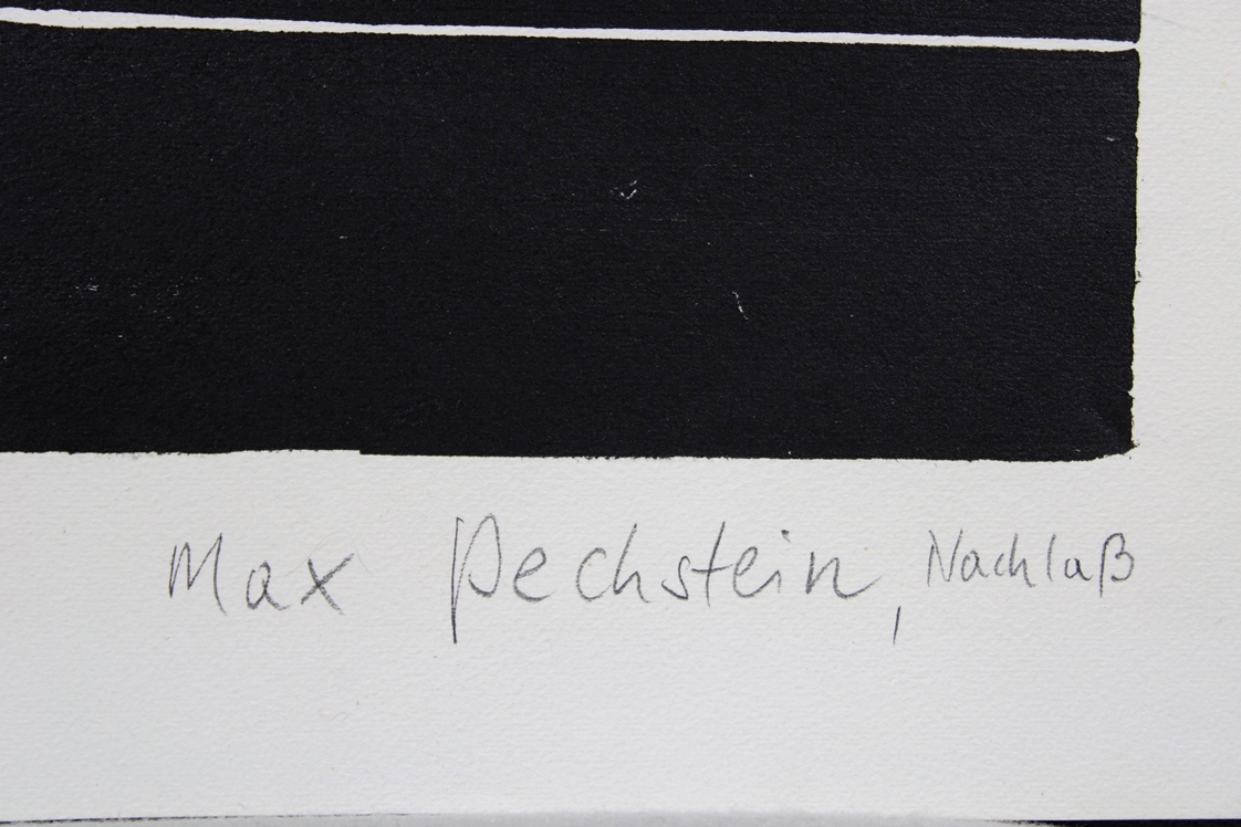 Max Pechstein (deutsch, 1881 - 1955), gute Gesellschaft, Holzschnitt auf Büttenkarton, unten rechts - Image 2 of 3
