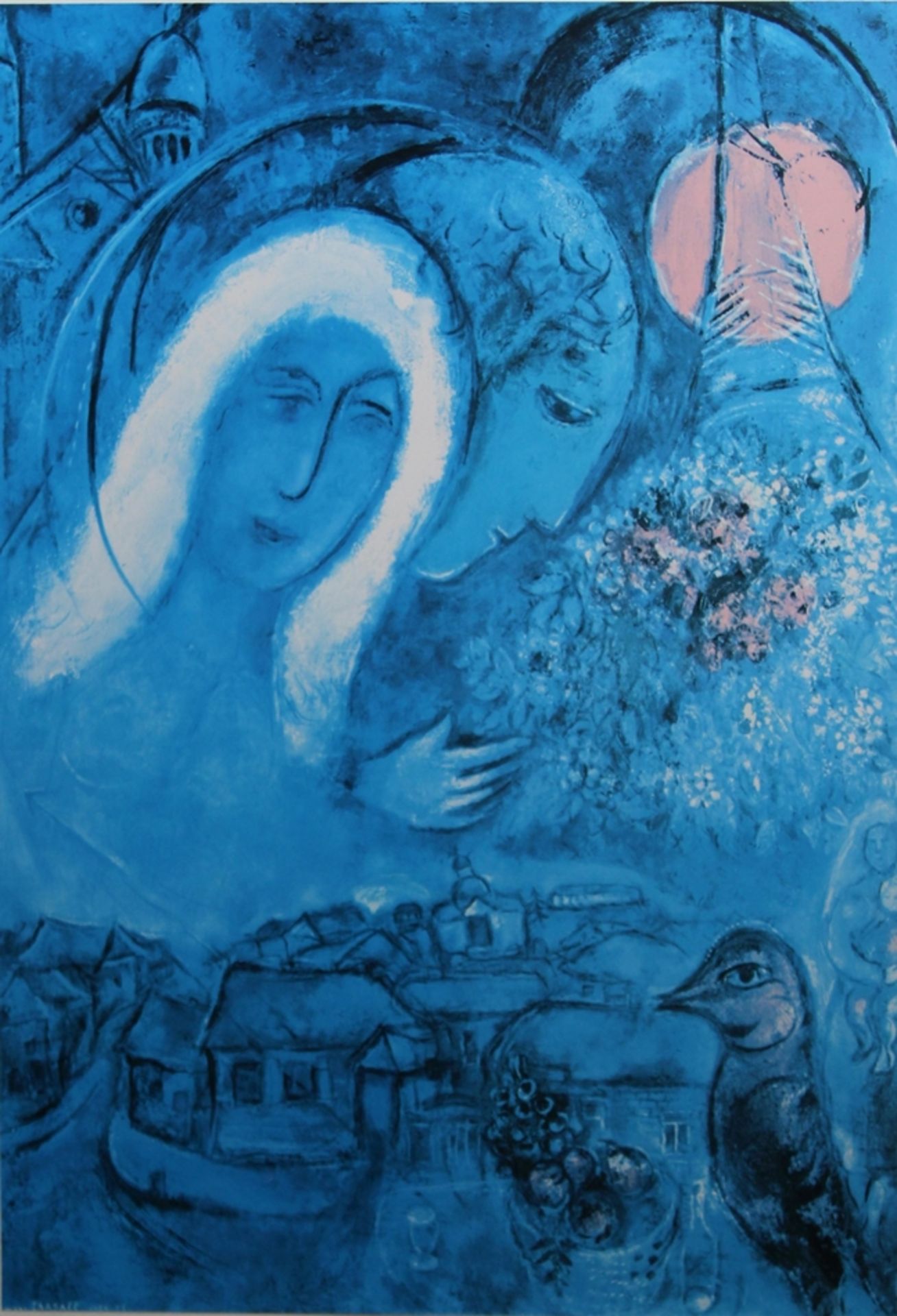 Marc Chagall (belorussisch/französisch, 1887 - 1985), Fünf Multiples: Offenes Fenster, Lichtmaß: 44 - Bild 4 aus 6