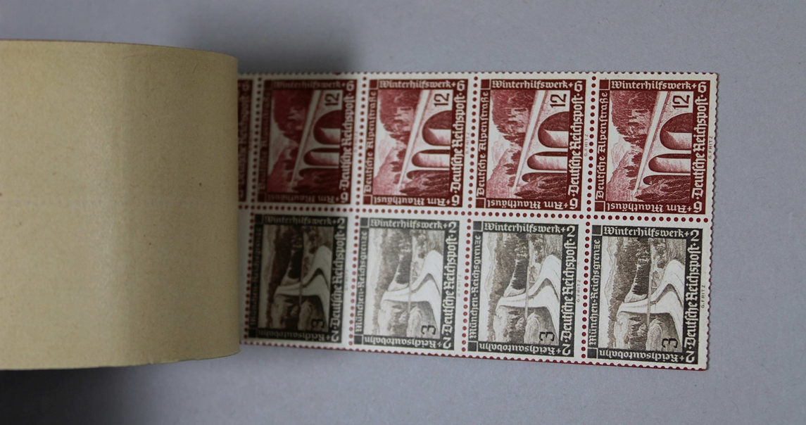 Konvolut Markenheftchen 9 Tl., bestehend aus: 2 Deutsche Nothilfe Wohlfahrtsbriefmarken 1935, volls - Bild 4 aus 6