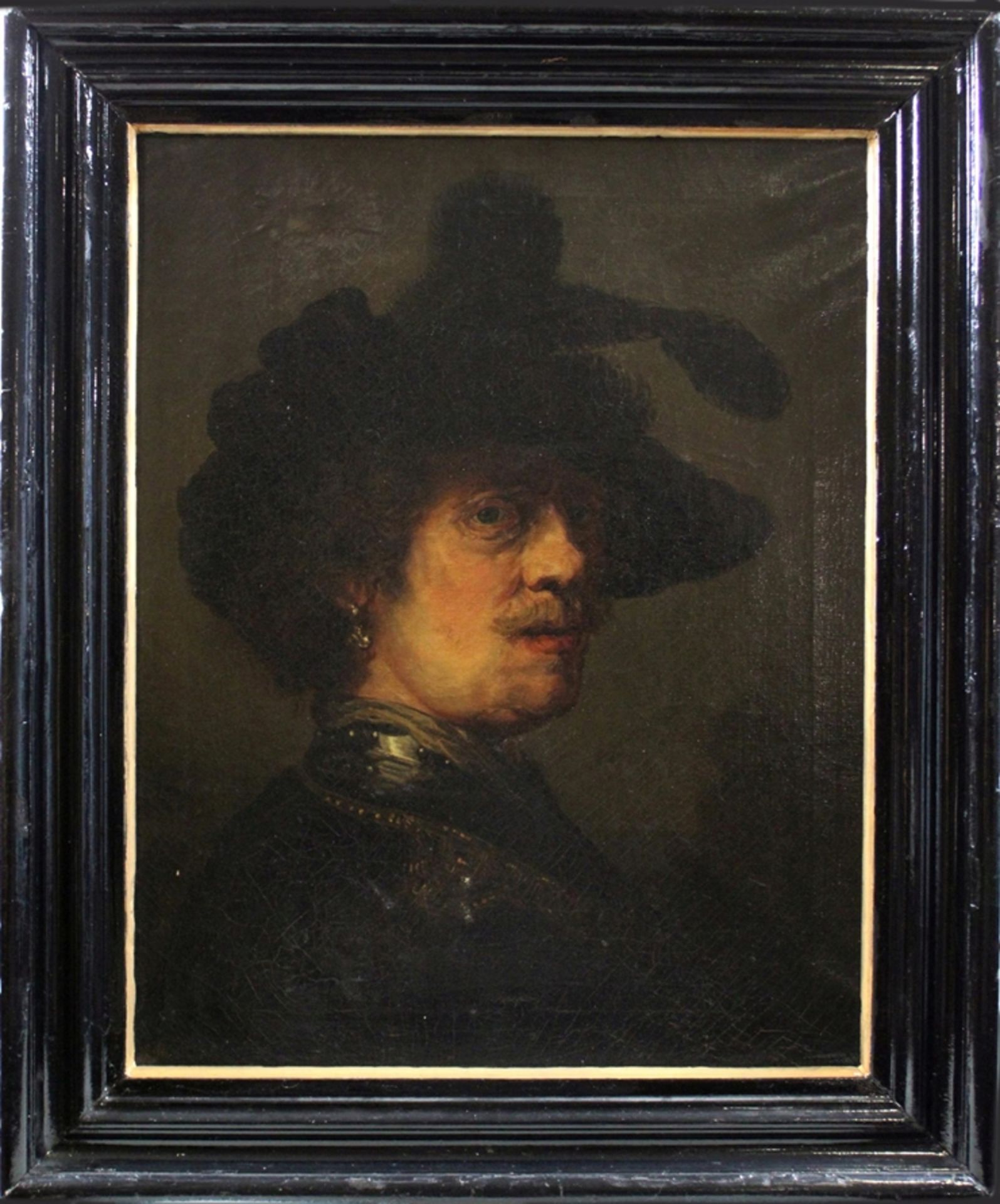 Museum Kunstreproduktionen nach Rembrandt van Rijn (niederländisch, 1606-1669), Selbstporträt im Ko - Bild 2 aus 4